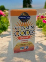 Garden of Life Vitamin Code Raw D3 2 000 IU 60 Veg. Caps Dairy-Free Exp 03/25 - $18.80