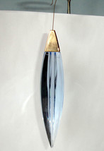 Baccarat Plume Ice Blue Crystal Chandelier Pendant Drop Ornament GoldCap 2605150 - £77.04 GBP