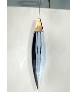 Baccarat Plume Ice Blue Crystal Chandelier Pendant Drop Ornament GoldCap 2605150 - £76.91 GBP
