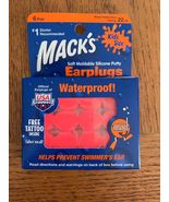 Mack&#39;s Silicone Ear Plugs - Orange 6 count-Brand New-SHIPS N 24 HOURS - $31.74 CAD