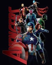 Marvel Comics Avengers Age of Ultron Movie Avengers Gang of 7 T-Shirt NE... - $14.99