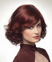 Synthetic Hair Non Lace Wigs 99J Wine Red Color 14inches - £10.22 GBP