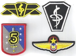 Babylon 5 TV Series Medical Uniform Embroidered Patch Set of 4 NEW UNUSED - £18.98 GBP