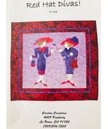 Red Hat Divas Quilt Pattern 31.5&quot; x 34.5&quot; Machine Applique Custom Creati... - £7.71 GBP