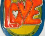 Vintage 70&#39;s  Keychain  &quot;LOVE&quot; UnPunched - NEW SEALED  - £19.45 GBP