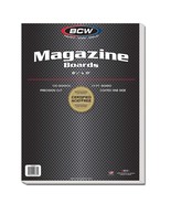 2 packs of 100 (200) BCW Acid Free 8 ½&quot; x 11&quot; Magazine White Backing Boards - $50.95