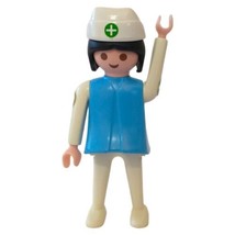 1974 Playmobil Nurse Figure Doctor First Aid Vintage Woman Station Hospital - $7.90