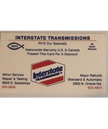 Interstate Transmission Vintage Business Card Tucson Arizona BC2 - £3.10 GBP