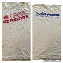 VTG 80s 1982 Fiesta Bowl Marathon Finisher Greyhound T Shirt  Single Stitch S - £15.57 GBP