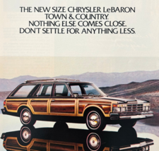1978 Chrysler LeBaron Town &amp; Country Advertisement Vintage Automobilia D... - $35.07 CAD