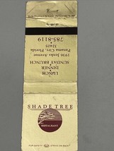Vintage Matchbook Cover  Shade Tree Restaurant  Panama City, FL  gmg  Unstruck - £9.88 GBP