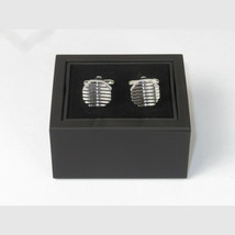 Mens Cufflinks by Vitorofolo Use for French Cuff Shirt V29-3 Silver Plated image 2