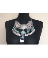 Silver Plated Drop Coin Anahit Necklace, Armenian Necklace - £49.13 GBP