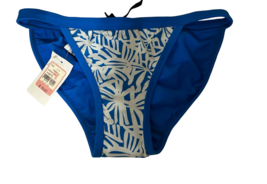 Dolfin Women&#39;s Flroal Vertigo Splash Bikini Bottom, Blue/White, Small - £15.45 GBP