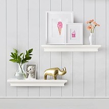 White Floating Shelves Wall Mounted Display Storage Shelves, Wall, 4&quot; Deep. - £35.93 GBP