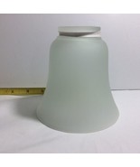 Vintage Frosted Glass Bell Shape Lamp Shade Pendant Globe 4 1/2&quot; Tall - $192.83 MXN