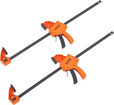 Vevor Bar Clamps For Woodworking, 2-Pack 24&quot; One-Handed Clamp/Spreader, - $38.99