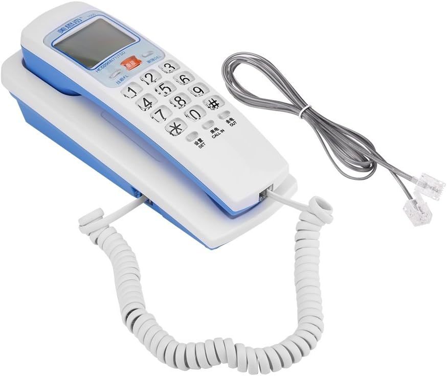 Corded Landline Phones With Caller Id &amp; Backlit Dial, 30 Group Call, White - $31.99