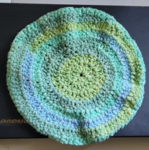Homemade Knit Doily Hot Pad Trivet Multicolor Tabletop Kitchen Living Ro... - $167.57 MXN