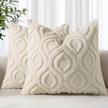 Fall Throw Pillow Covers 18X18 Inch Set of 2, Soft Plush Decorative Faux... - $13.11