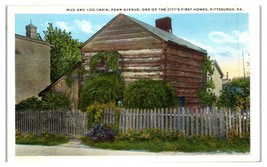Mud and Log Cabin Penn Avenue L Liberty Pittsburgh Pennsylvania Postcard... - £24.11 GBP