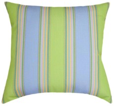 Sunbrella Bravada Limelite Indoor/Outdoor Striped Pillow - £24.07 GBP+