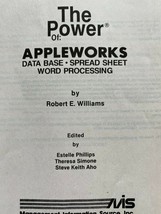 Vtg 1984 The Power Of Apple Works Data Base Spread Sheet Manual Book 1st... - $39.99