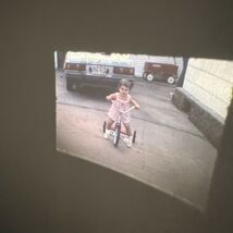 Super 8 Home Movie 1970s Little Girl On Tricycle Mom On Bicycle - $12.50 CAD