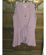 PANTS OUTFIT lavender straight leg, sleeveless top with flair bottom (34)   - $12.87