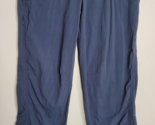 Athleta Womens 2 P Petite Blue Trekkie Hiking Ankle Pants 153397 Zip Button - $29.99