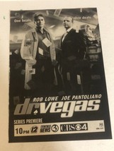 Dr Vegas Tv Guide Print Ad Rob Lowe Joe Pantoliano TPA11 - £4.66 GBP