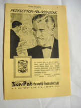 1960 Two Page UK Ad Sun-Pat Nuts, Babycham Champagne Perry, Josiah Russe... - $8.99