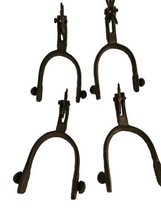 2 PAIR OF 4 WESTERN STYLE COWBOY 8 POINT BOOT SPURS RUSTIC DECOR NEW ROD... - $27.72