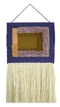Woolen Wall Hanging Boho Style Blended Wool Handmade Modern Wall Tapestry 16x32" - $44.04