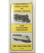 Greenberg&#39;s Guide To Lionel Trains Pocket Price Guide Booklet 1901-1987 ... - $6.85 CAD