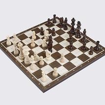 LaModaHome Star Classic Wooden Unscratchable Polished Chess Set with Wooden Ches - £55.10 GBP