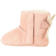 UGG Baby Girl Winter Booties Jesse Bow II Size 4/5 12-18 Months Pink Suede - £27.29 GBP