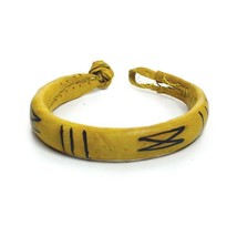 New Yellow Leather Bracelet - £5.53 GBP