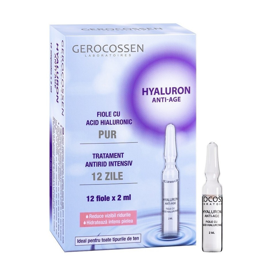Frascos Gerocossen Hyaluron Anti-Age con ácido hialurónico puro 12 viale... - $29.62