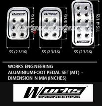 Works Engineering Foot Pedal Pad (Manual) T7 Aluminum Billet Racing Pedal Kit - $122.90