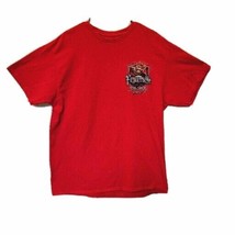 Bike Rally 2017 Fayetteville AR Red Motorcycle Eagle Graphic XLarge T-Shirt - $12.31