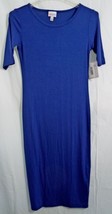 LuLaRoe Julia Dress in XXS in Navy Blue   NWT - $19.60