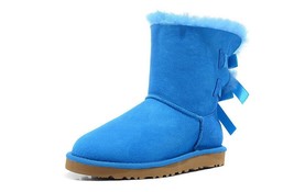Fashion Genuine Sheepskin Natural Fur Snow Boots Shoes Women Real Fur 100% Wool  - £96.01 GBP