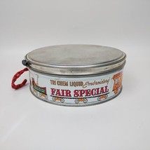 Vtg Tri Chem Liquid Embroidery Decorating Tubes Fair Special Tin Container Only - £14.79 GBP