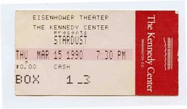 The Kennedy Center Presents Stardust Ticket Stub March 1990 - £9.41 GBP