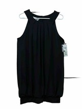 New Maggie London Womens Size 12 Large Bubble Hem Dress Black - AC - £19.21 GBP