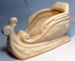 Vintage Porcelain Santa Claus Christmas Sleigh 6 - €15,74 EUR