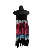 Speak 2 Me Black White Pink Tie Dye Convertible Dress A-Line Maxi Skirt ... - $736.01 MXN Speak 2 Me Black White Pink Tie Dye Convertible Dress A-Line Maxi Skirt ... - $736.01 MXN