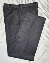 Dockers Mens Straight Fit Pinstripe Black Polyester Dress Pants 34x34 - £19.38 GBP