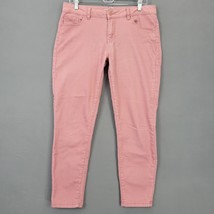 Artisan NY Women Pants Size 10 Pink Stretch Preppy Skinny Classic Midris... - $15.30